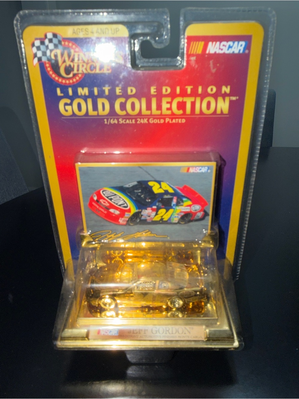 Jeff Gordon Limited, edition, gold collection race car. Very rare.